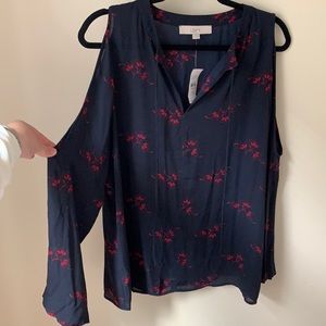 NWT - LOFT Blouse w/Open Shoulder